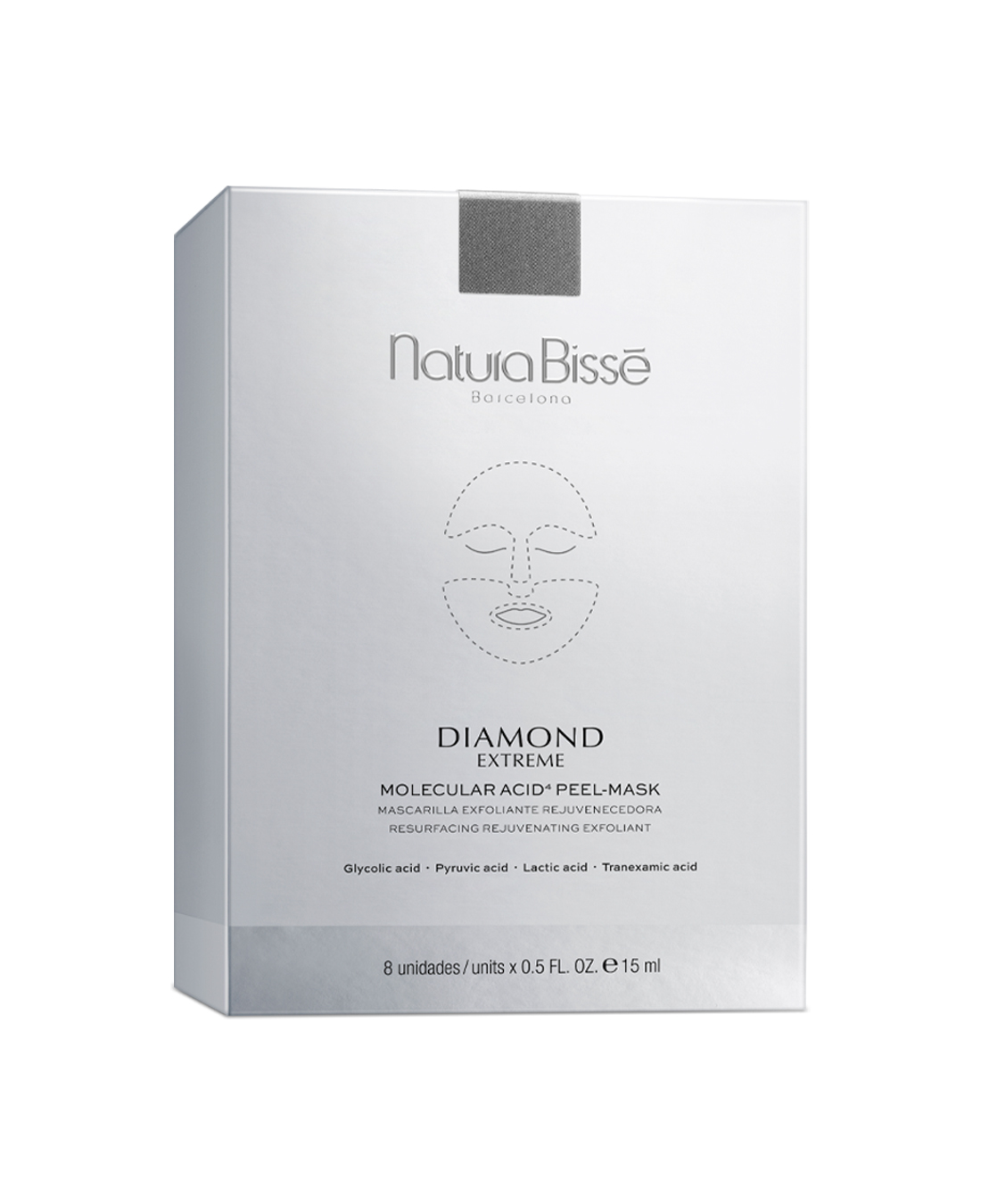 Natura Bissé Diamond Molecular Acid4 Peel-Mask – Box of 8 – Peeling Kuur voor thuisgebruik